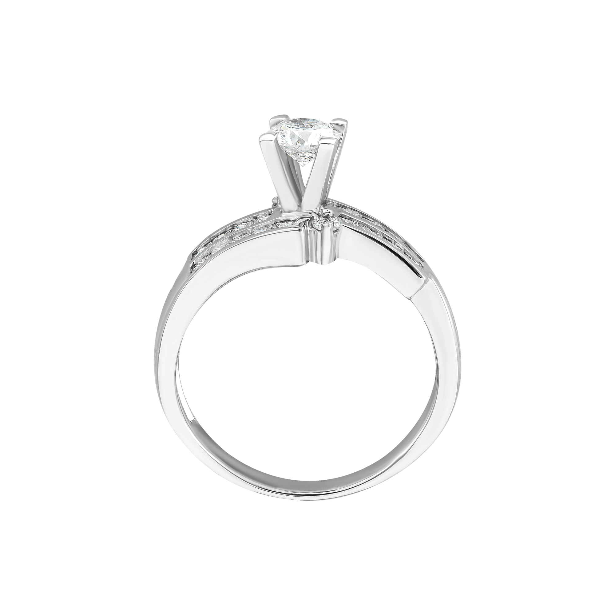 Nhẫn Kim cương Vàng trắng 14K